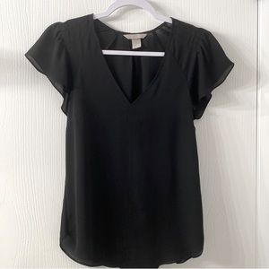 H&M Flutter Sleeve Blouse